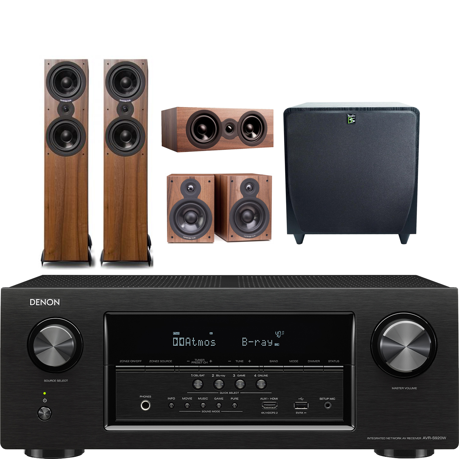 DENON AVRS920W, Cambrdige Audio SX Speakers, Sunfire SDS Subwoofer