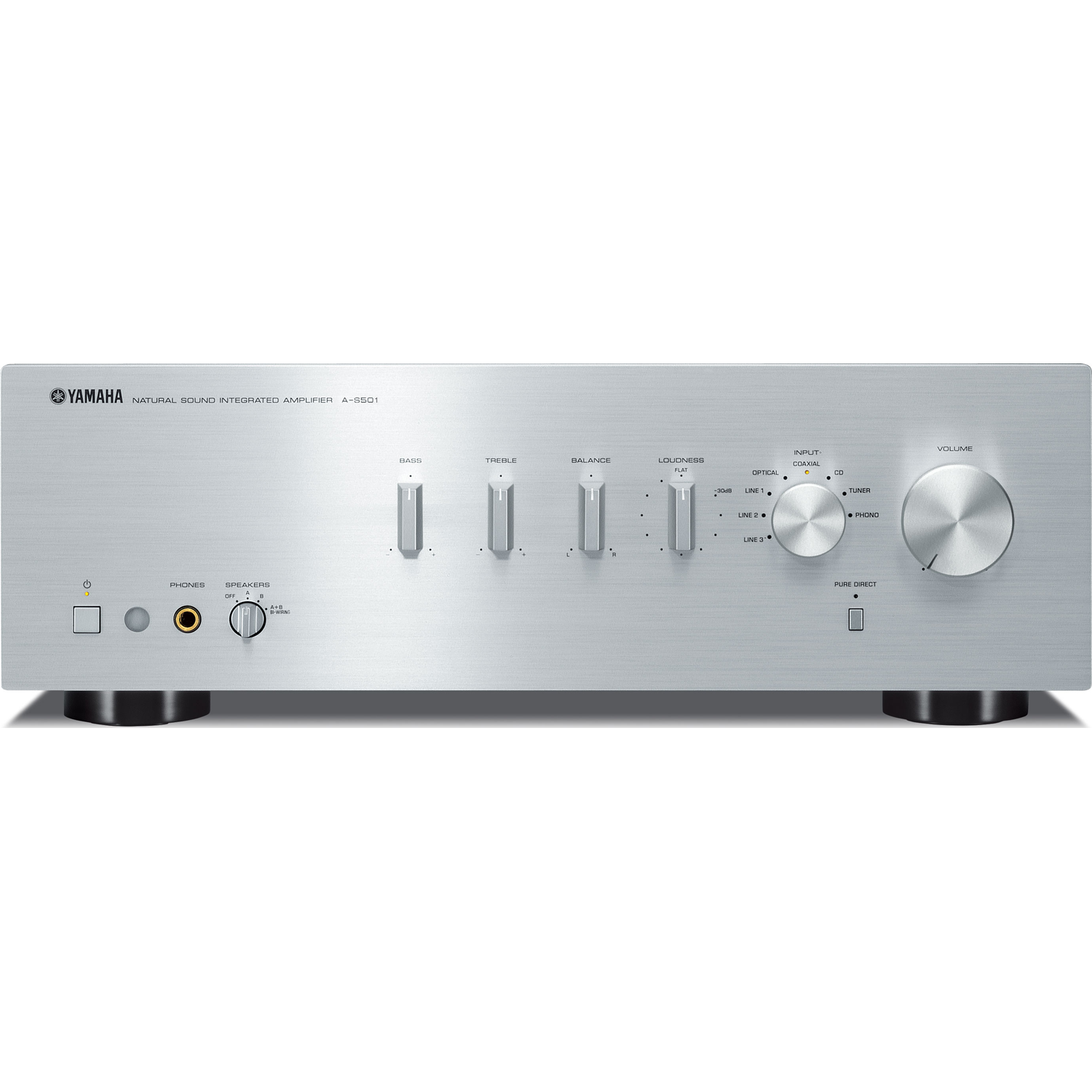 YAMAHA A-S501 2-Ch x 85 Watts Integrated Amplifier w/ DAC Silver