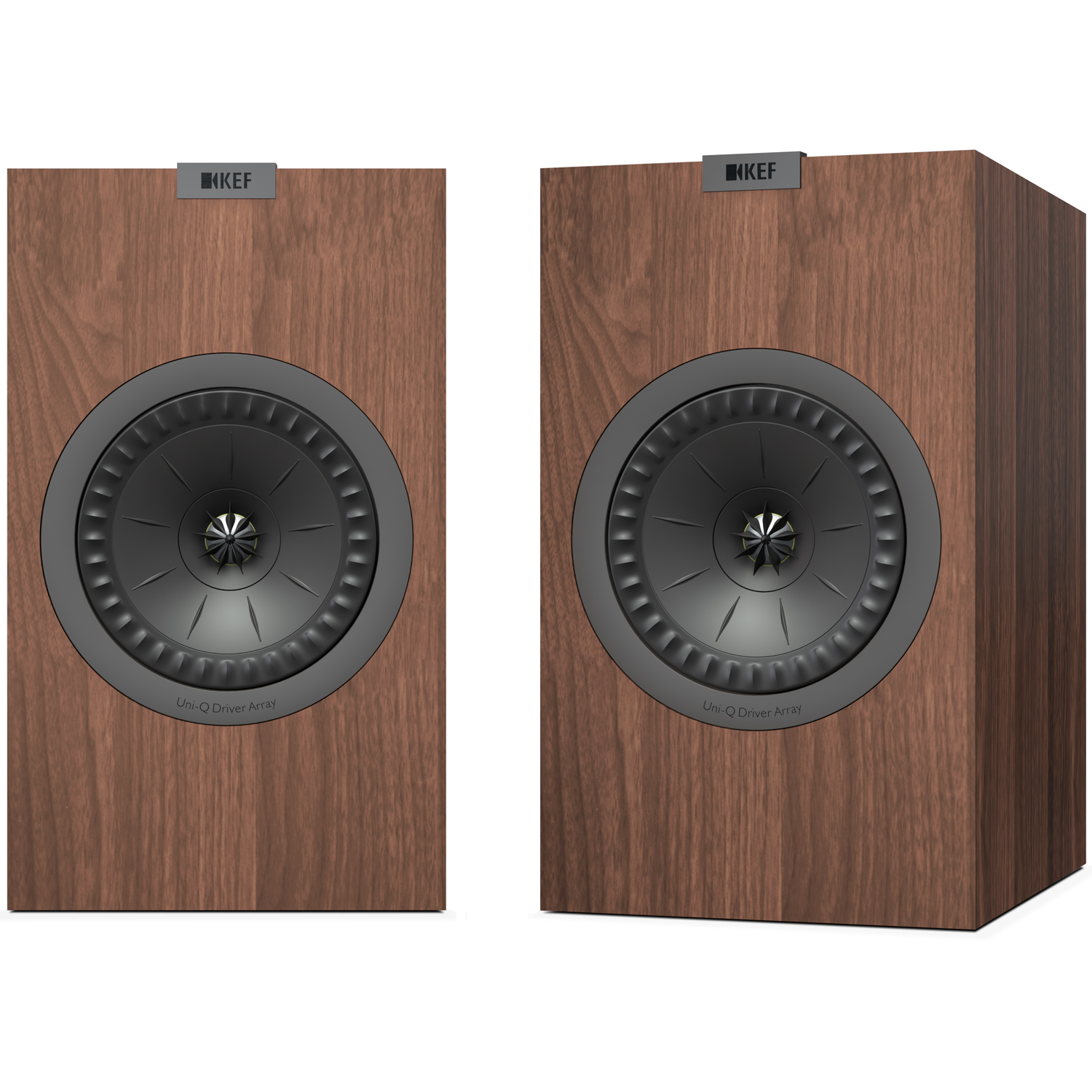 KEF Q350 PAIR 6.5" 2-Way Bookshelf Speaker Walnut