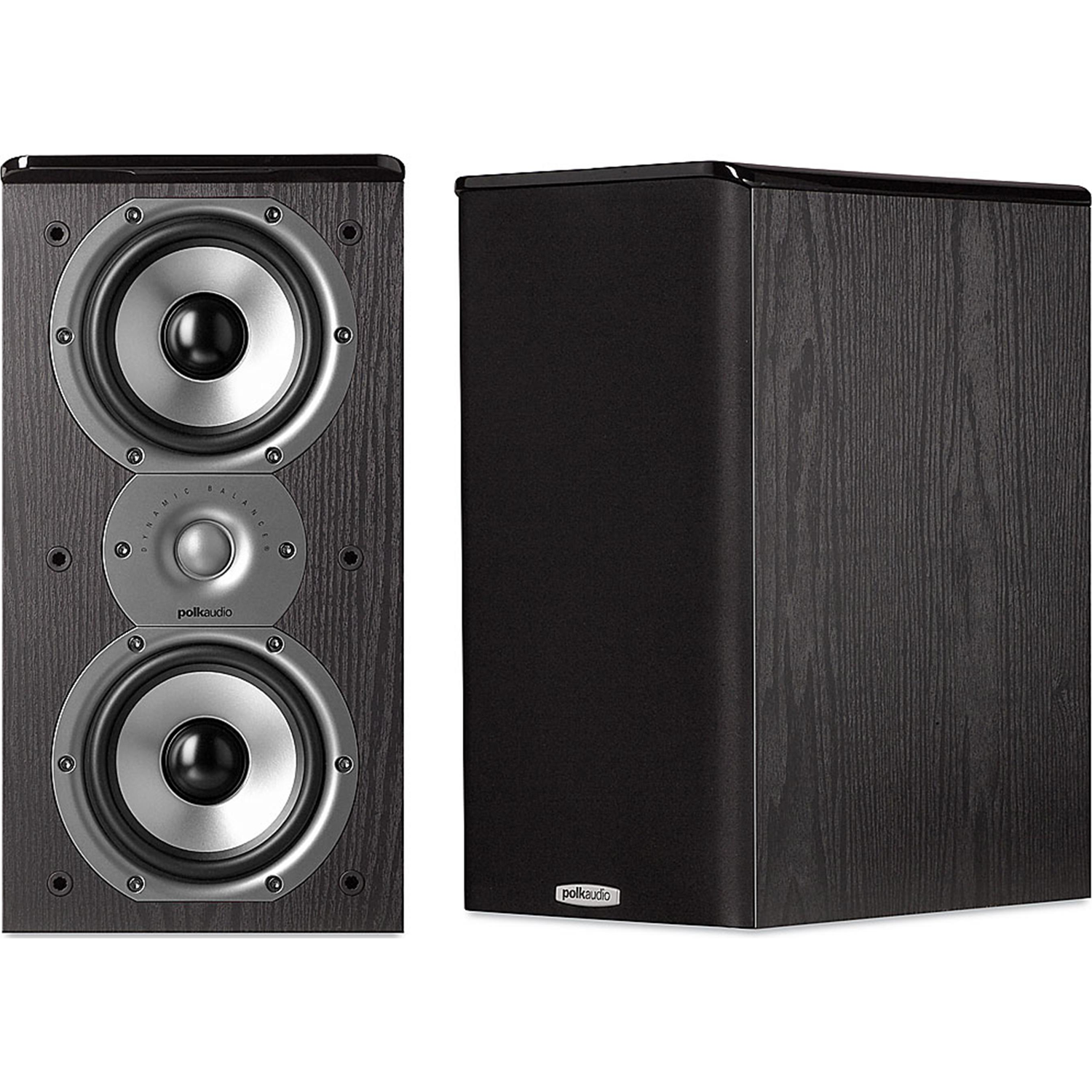 POLK AUDIO TSi200 PAIR 5.25" 2-Way Bookshelf Speakers Black