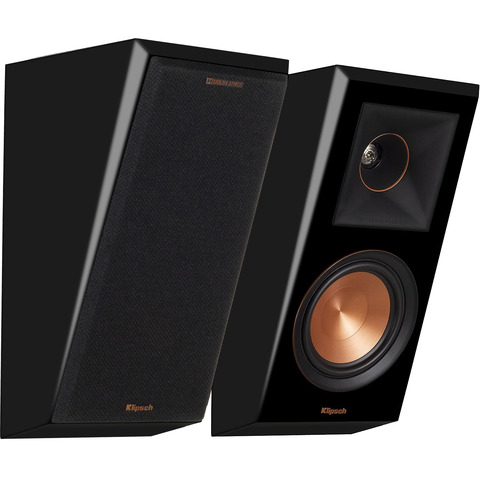 KLIPSCH RP-500SA PAIR 5.25" 2-Way Atmos Enabled On-Wall Speakers Piano Black