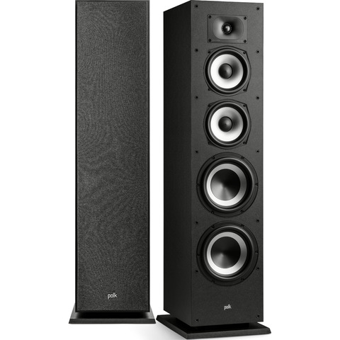 POLK AUDIO NEW Monitor XT70 PAIR 6.5" 3-Way Speakers BLACK