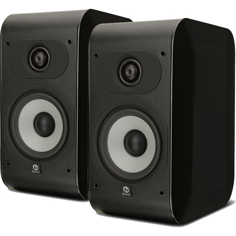 BOSTON ACOUSTICS M25 PAIR 2-Way 5.25" Bookshelf Speakers Black NO GRILLES